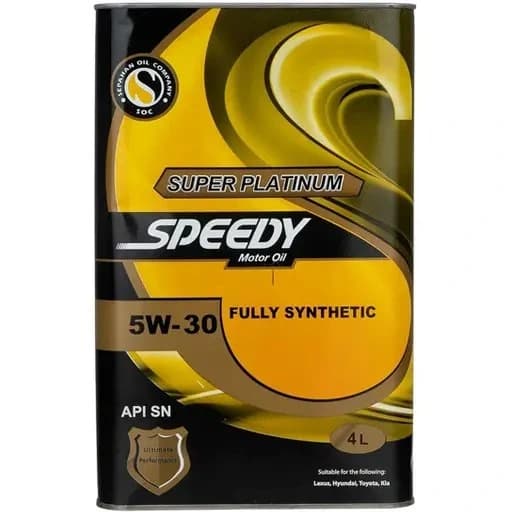 روغن موتور اسپیدی سوپر پلاتینیوم 5W30 (پنج لیتری) SN | پخش روغن و فیلتر
