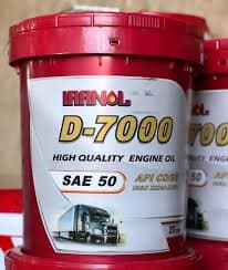 روغن موتور ایرانول D7000 SAE 50 حجم ۲۰ لیتر