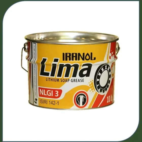 گریس 5 کیلویی (10پوند) نسوز ایرانول لیما NLGI3
