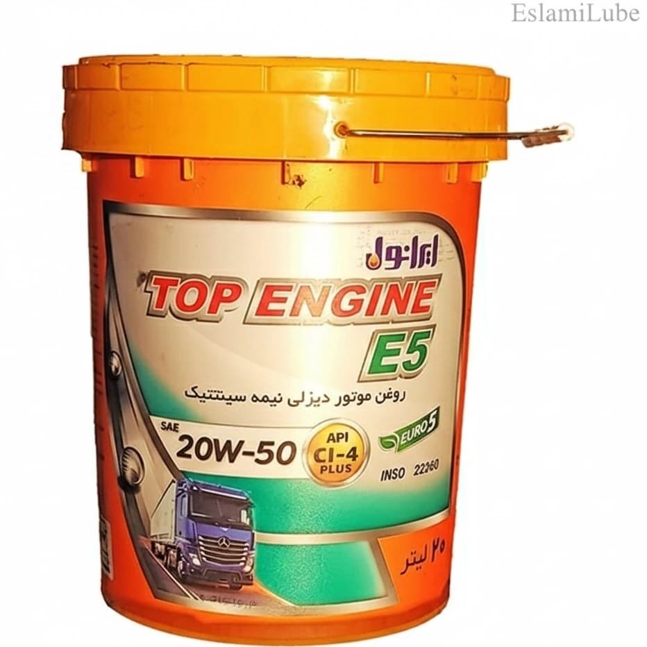 روغن موتور ایرانول تاپ انجین cl4 حجم ۲۰ لیتر ۲۰w.۵۰